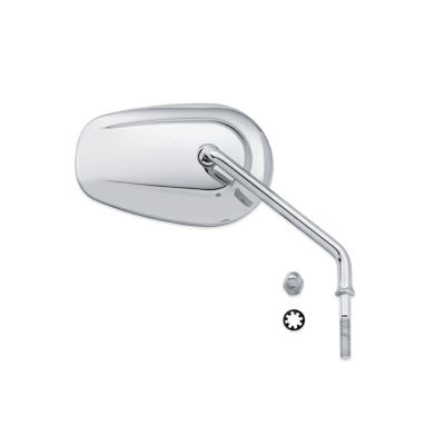 【91846-03B】ハーレー純正　テーパー・ミラー<br>Tapered Long Stem Mirror - Right Side／V-ROD／ストリート／スポーツスター／ダイナ／