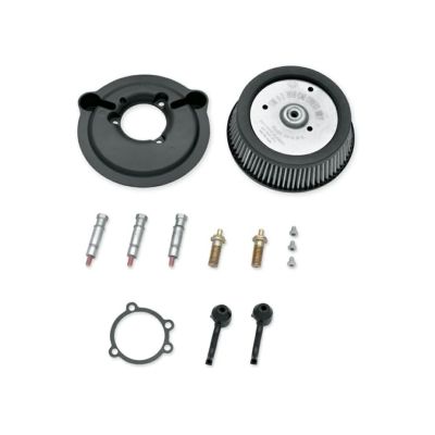 【29000009A】ハーレー純正　スクリーミンイーグル・ラウンドハイフロー・エアクリーナー<br>Screamin' Eagle Round High-Flow Air Cleaner - Sportster - Black／スポーツスター