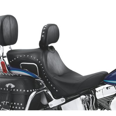 【51922-09】ハーレー純正　シグネチュアシリーズ・シート&ライダーバックレスト <br>Signature Series FLSTC Rider Seat and Backrest with Studs／TCソフテイル