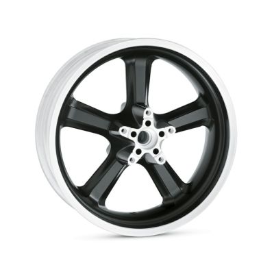 【43635-08】ハーレー純正　5スポーク・キャストアルミニウムホイール  18インチ　リア<br>5-Spoke Cast 18 in. Rear Wheel - Aluminum