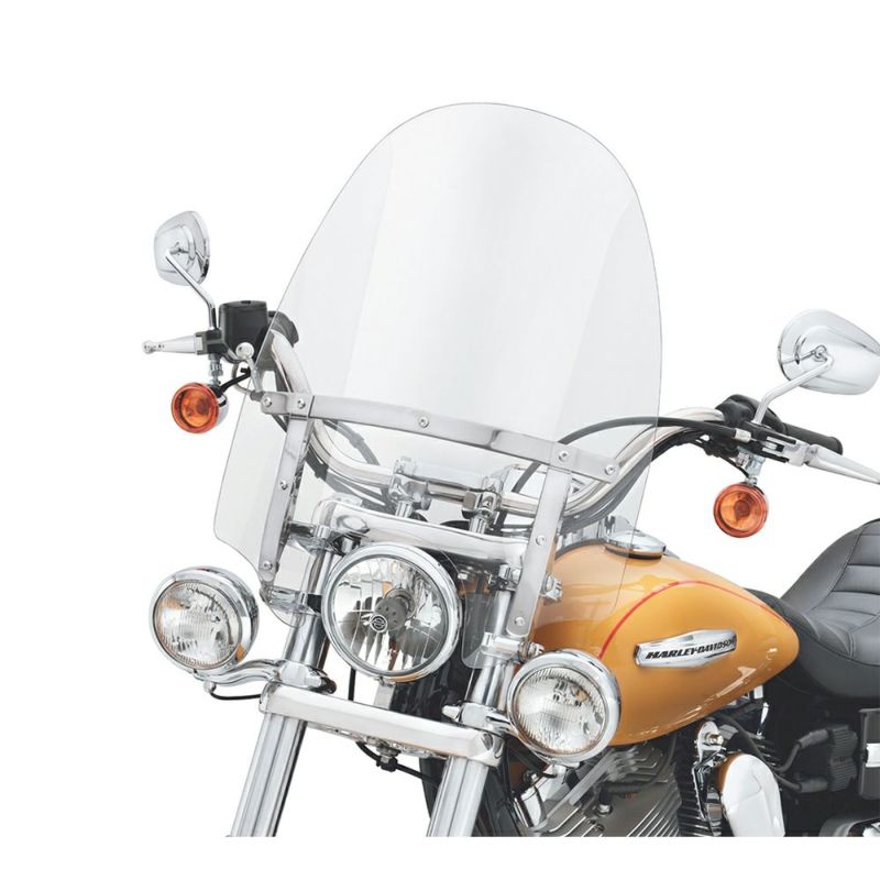 【57609-08】ハーレー純正　クイックリリース・コンパクト・ウインドシールド, H-D Detachables Compact  Windshield for Models Equipped with Auxiliary Lighting