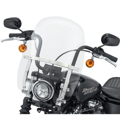 【57400327】ハーレー純正　ウインドスプリッター・クイックリリース・コンパクト・ウインドシールド<br>Wind Splitter Quick-Release Compact 18 in. Windshield