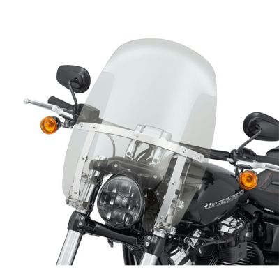 【57400333】ハーレー純正　ウインドスプリッター・デタッチャブル・コンパクト・ウインドシールド<br>Wind Splitter Quick-Release Compact 18 in. Windshield