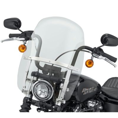 【57400337】ハーレー純正　ウインドスプリッター・クイックリリース・コンパクト・ウインドシールド<br>Wind Splitter Quick-Release Compact 18 in. Windshield