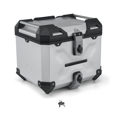 【53000814】ハーレー純正 アルミニウムトップケース・クリアアルマイト/パンアメリカ<br>Aluminum Top Case