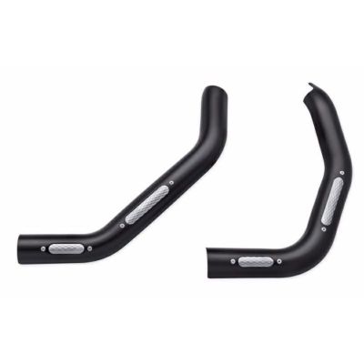 【65400422】ハーレー純正　スロット・エキゾーストシールドキット-サテンブラック<br>SLOTTED EXHAUST SHIELD KIT