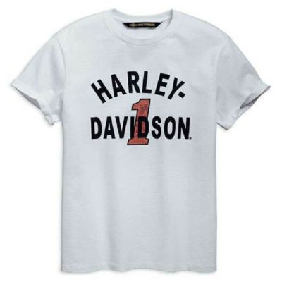 HARLEY-DAVIDSON 純正（ハーレーダビッドソン）メンズ クラックドプリント スリムフィット ショートスリーブ Tシャツ _96790-19VM