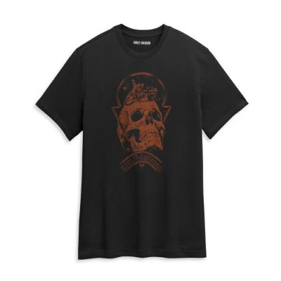 HARLEY-DAVIDSON 純正（ハーレーダビッドソン）メンズ スカル スペース グラフィック Tシャツ_96354-21VM
