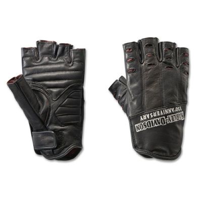 HARLEY-DAVIDSON 純正（ハーレーダビッドソン）メンズ120周年記念トゥルーノースレザーフィンガーレスグローブ_97202-23VM
