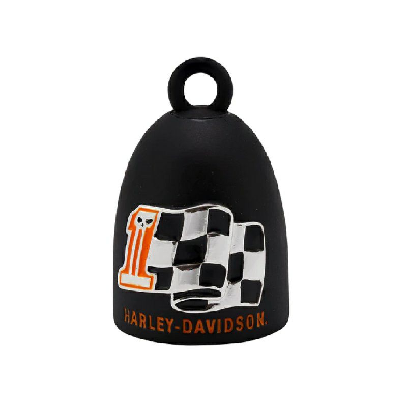 【ハーレー純正】【ガーディアンベル】ハーレーダビッドソンチェッカーフラッグ#1スカルライドベル