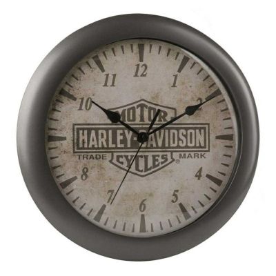 HDX-99105_ハーレーダビッドソン Bar & Shield ロゴクロック 掛け時計 
