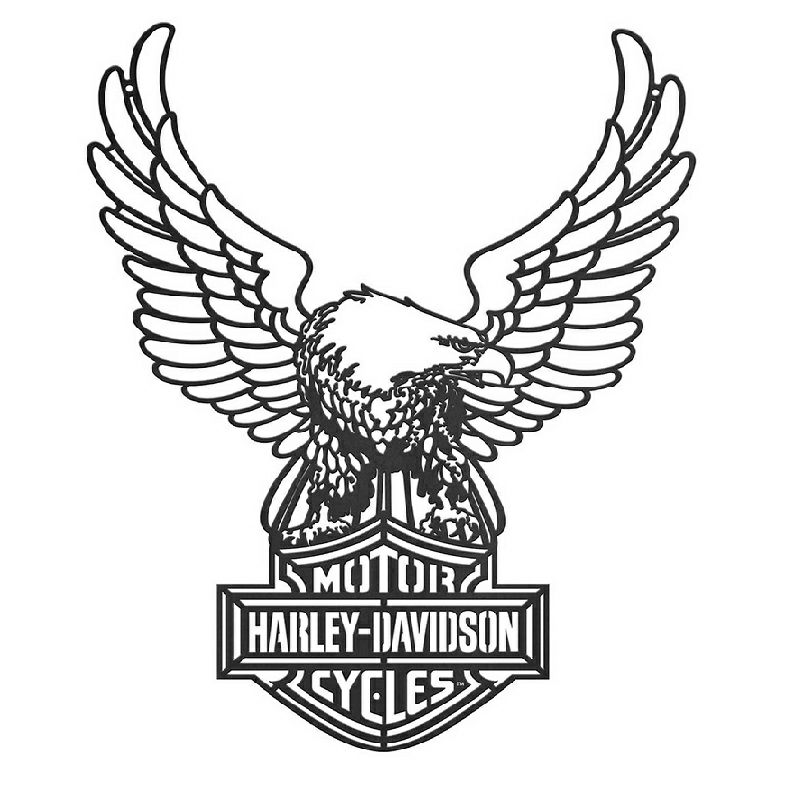 HDX-99222_ハーレーダビッドソン Eagle Bar & Shield メタルウォール 