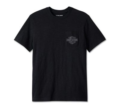 HARLEY-DAVIDSON 純正（ハーレーダビッドソン）メンズ Bar & Shield 3DポケットTシャツ_96063-24VM