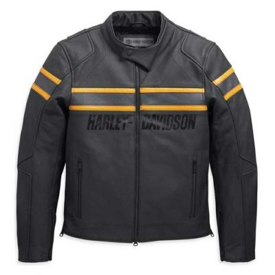 HARLEY-DAVIDSON 純正（ハーレーダビッドソン）メンズ シダリベンチングスリムフィット・レザージャケット_ 98007-20VM