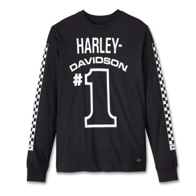 HARLEY-DAVIDSON 純正（ハーレーダビッドソン）メンズ #1 レーシングロングスリーブTシャツ_96436-24VM