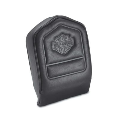 【52412-79A】ハーレー純正 バックレストパッド　エンボス・B＆Sロゴ　スタンダードLow Backrest Pad with Embossed Bar & Shield Logo