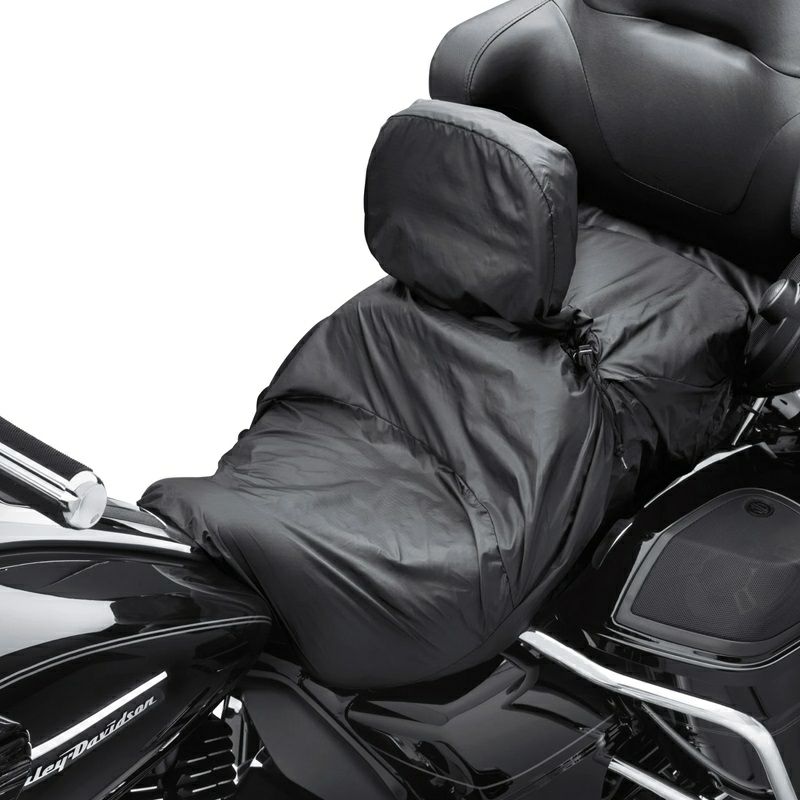 【52952-97】ハーレー純正 レインカバー/ライダー用バックレスト付シート用Touring Seat Rain Cover with Rider  Backrest