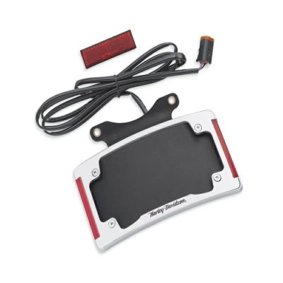 【67900275】ハーレー純正 LEDライト付きカーブライセンスプレートフレームCurved License Plate Frame with LED Lighting