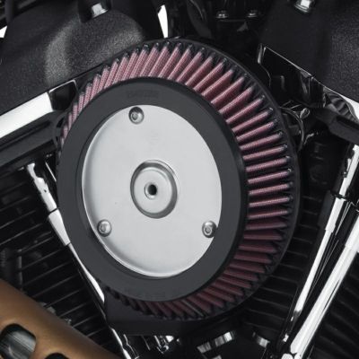 【29400355】ハーレー純正 スクリーミンイーグルハイフローＫ＆ＮリプレースメントエアフィルターエレメントRound High-Flow Air Cleaner - Center Bolt