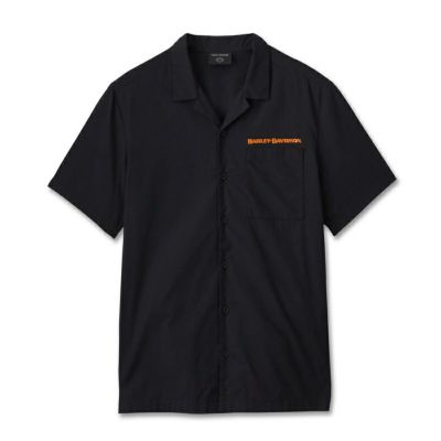 HARLEY-DAVIDSON 純正（ハーレーダビッドソン）メンズ バーニングイーグル・ショートスリーブシャツ_96553-24VM