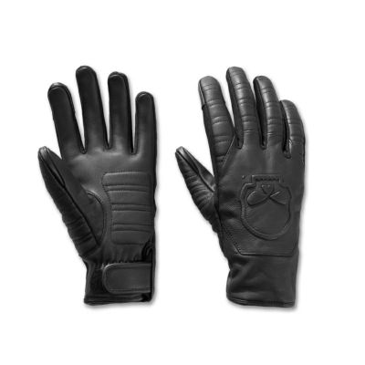 HARLEY-DAVIDSON 純正（ハーレーダビッドソン）メンズ Willie Gスカル・グラフィックレザーライディンググローブ_97109-25VM