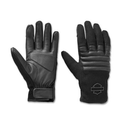 HARLEY-DAVIDSON 純正（ハーレーダビッドソン）メンズ H-D Dynaニットレザーライディンググローブ_97114-25VM