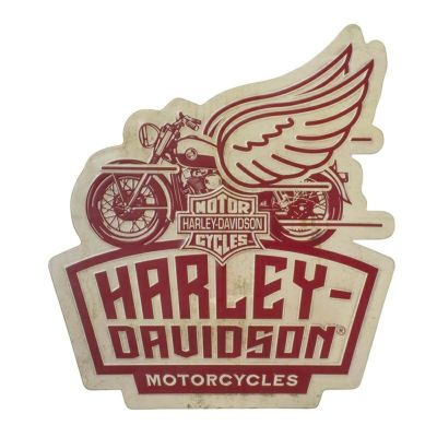 【ハーレー純正】HDL-15558_ハーレーダビッドソン H-D ウイングモーターサイクル メタルサイン