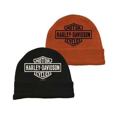 HARLEY-DAVIDSON 純正（ハーレーダビッドソン）キッズ ベビーボーイ バー＆シールドリブニットビーニー2枚組_SGI-7259305