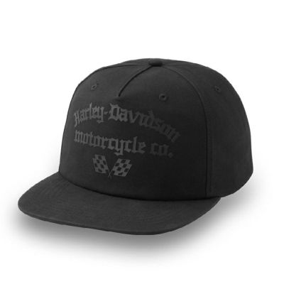 HARLEY-DAVIDSON 純正（ハーレーダビッドソン）メンズ フライングスタート5パネルスナップバックキャップ_97615-25VM