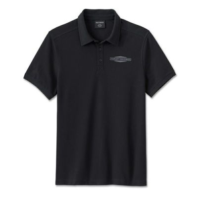 HARLEY-DAVIDSON 純正（ハーレーダビッドソン）メンズ スタックド バー&シールドポロシャツ_96023-25VM