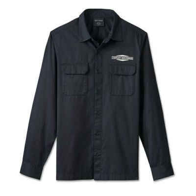 HARLEY-DAVIDSON 純正（ハーレーダビッドソン）メンズ レンチクルーメカニック長袖シャツ_96037-25VM