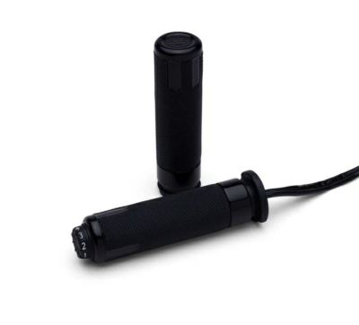 【56100568】ハーレー純正　スイッチバックヒーテッドハンドグリップ　ブラックアノダイズド/SWITCH　BACK Heated HAND GRIPS ― Black ANODIZED
