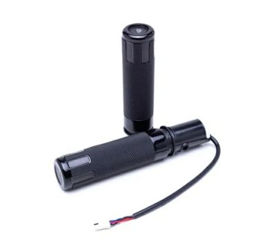 【 56100574 】ハーレー純正　スイッチバックヒーテッドハンドグリップ　ブラックアノダイズド/SWITCH　BACK Heated HAND GRIPS ― Black Anodized