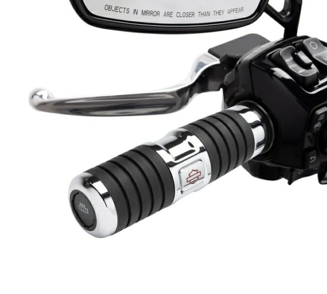 56100714 】ハーレー純正 カフナヒーテッドハンドグリップ クローム/Kahuna Heated HAND GRIPS ― Chrome