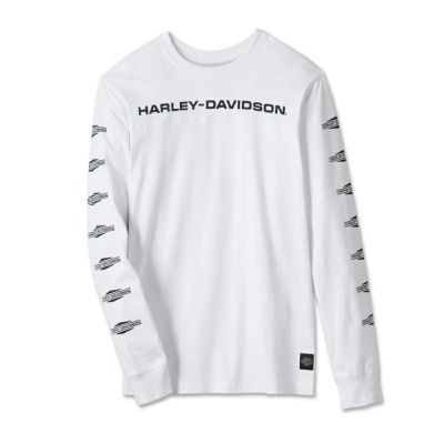 HARLEY-DAVIDSON 純正（ハーレーダビッドソン）メンズ タックドバーアンドシールド ロングスリーブTシャツ_96024-25VM