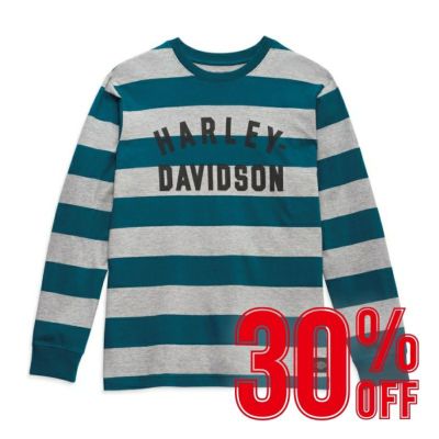HARLEY-DAVIDSON 純正（ハーレーダビッドソン）ステイプルストライプティー_96096-23VM