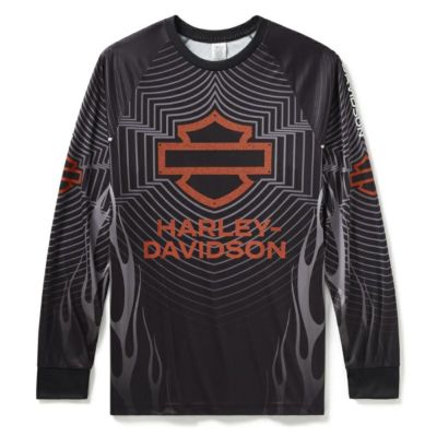 HARLEY-DAVIDSON 純正（ハーレーダビッドソン）メンズ Bar & Shieldモトジャージ長袖Tシャツ_96882-24VM