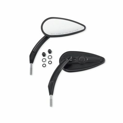 【 56000406 】ハーレー純正　ウィリーGスカルティアドロップミラーWillie G Skull Teardrop Mirrors