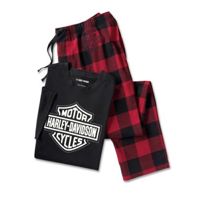 HARLEY-DAVIDSON 純正（ハーレーダビッドソン）メンズ Bar & Shield 半袖パジャマセット_96113-25VM