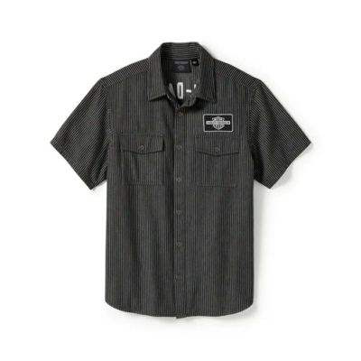 HARLEY-DAVIDSON 純正（ハーレーダビッドソン）メンズ Vツインエクイップドストライプメカニックシャツ_96493-25VM